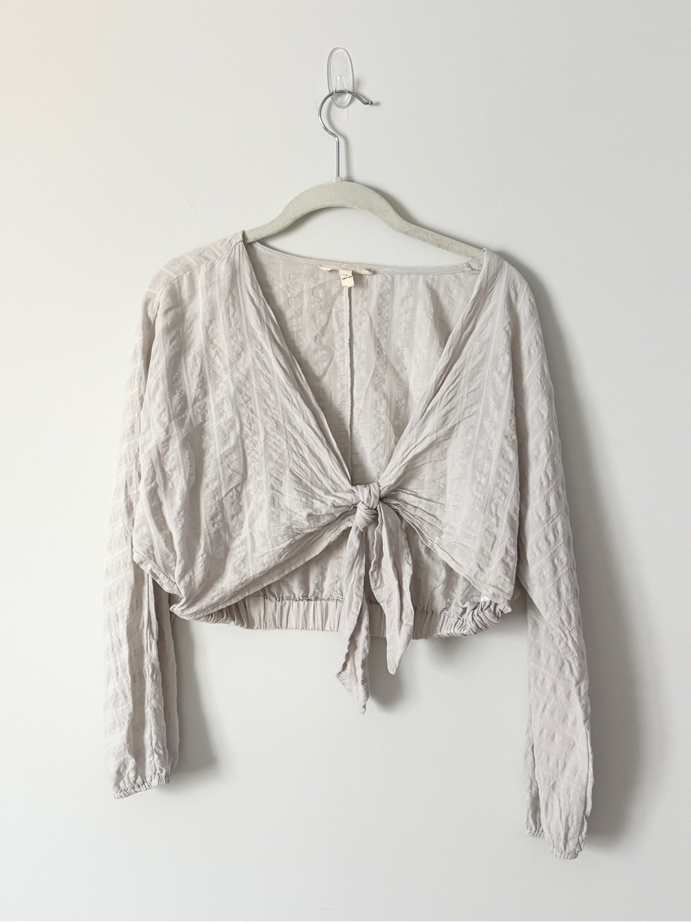Grade and Gather Long Sleeved Crop Top